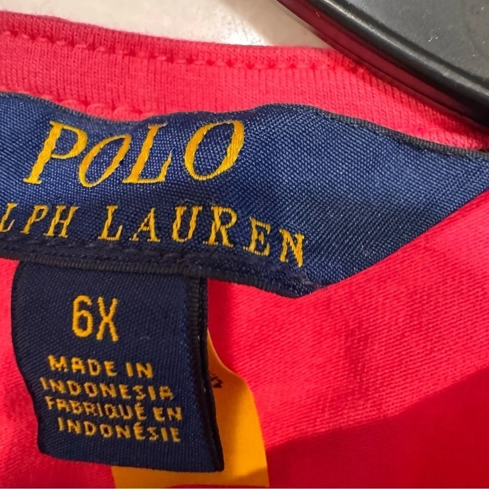 Polo Ralph Lauren Dress Main Street Pink Size 6X  Pleated Lined